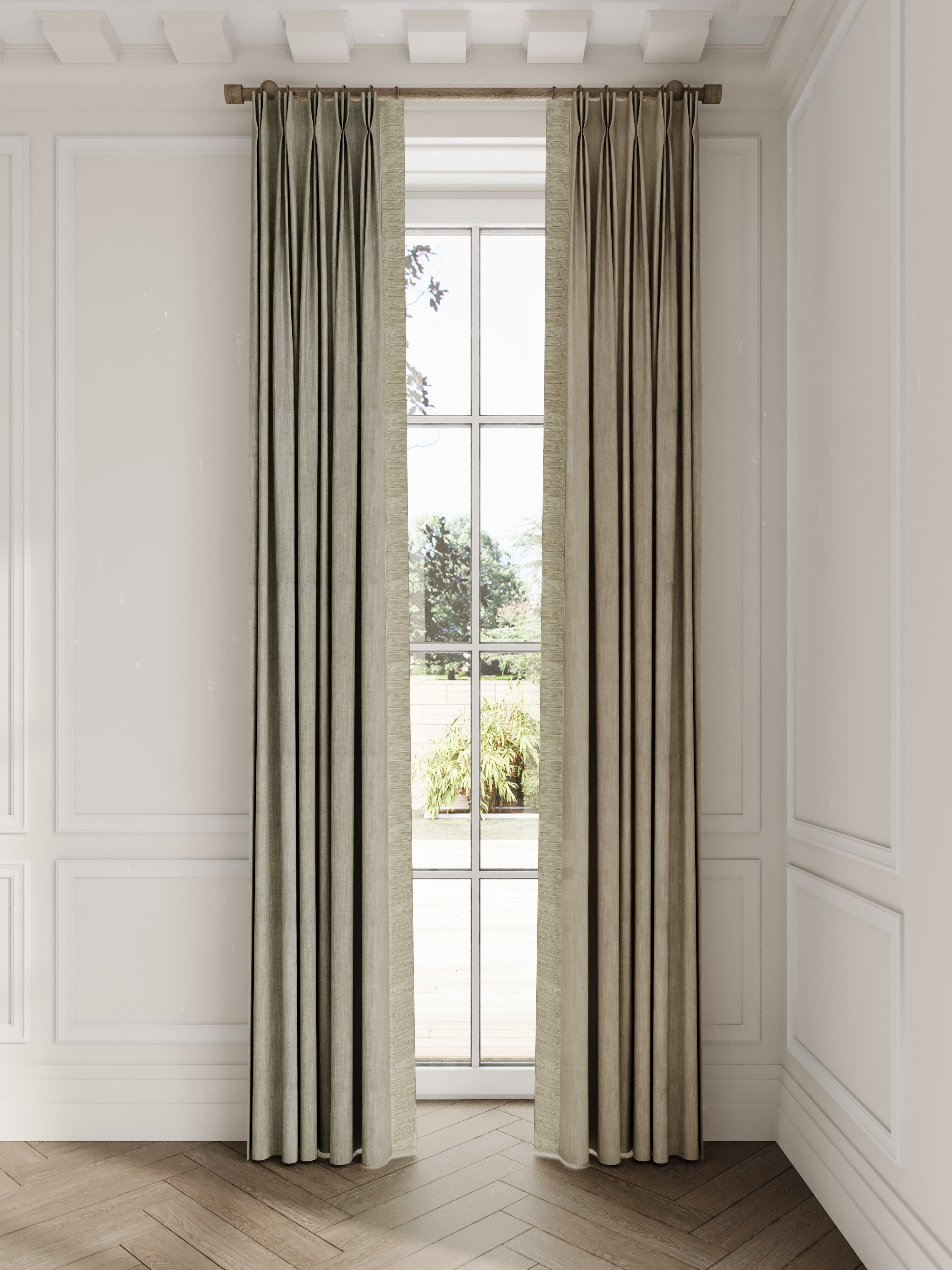 Creamy Bea Linen Panels