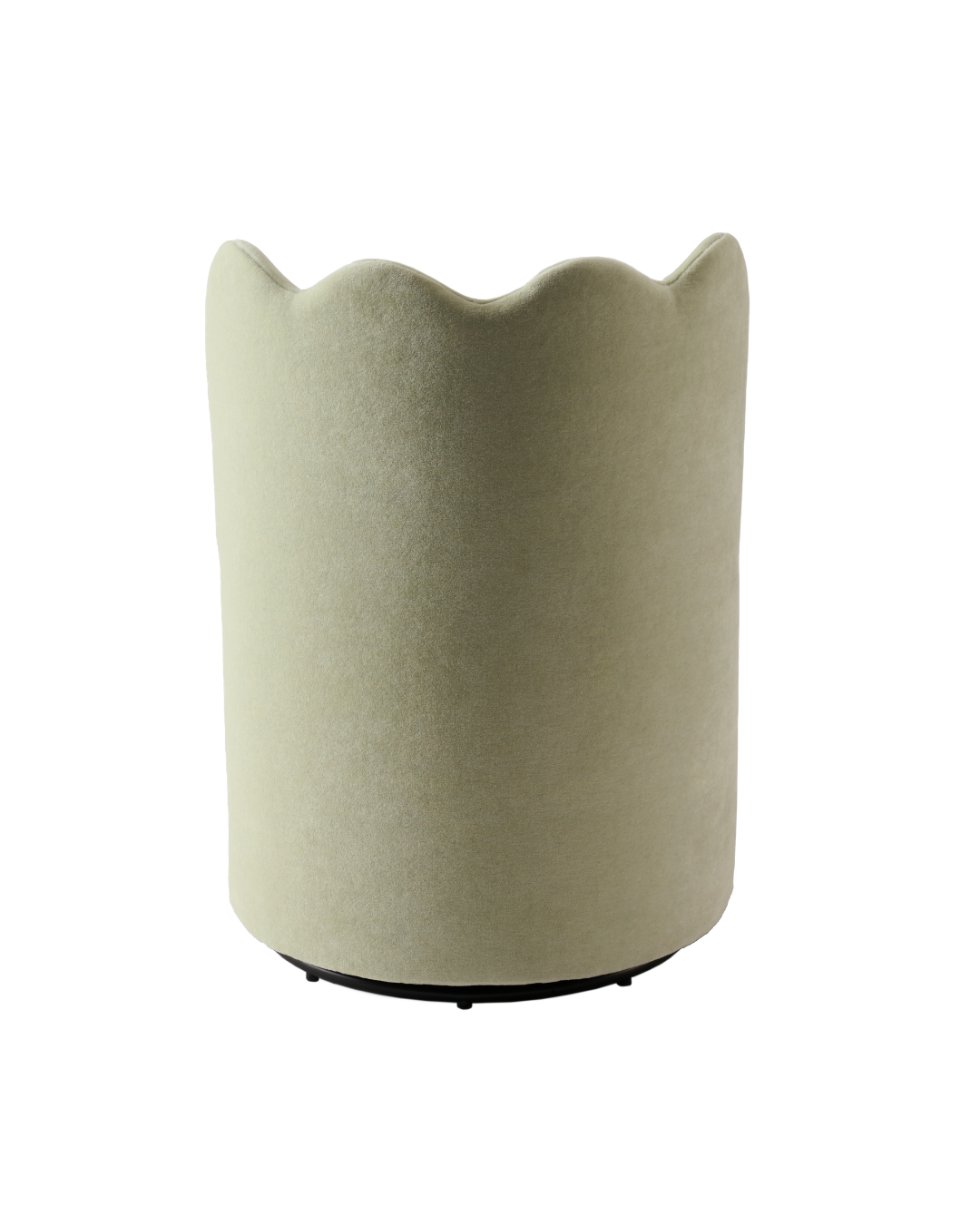 Velvet Casa Scalloped Swivel Chair