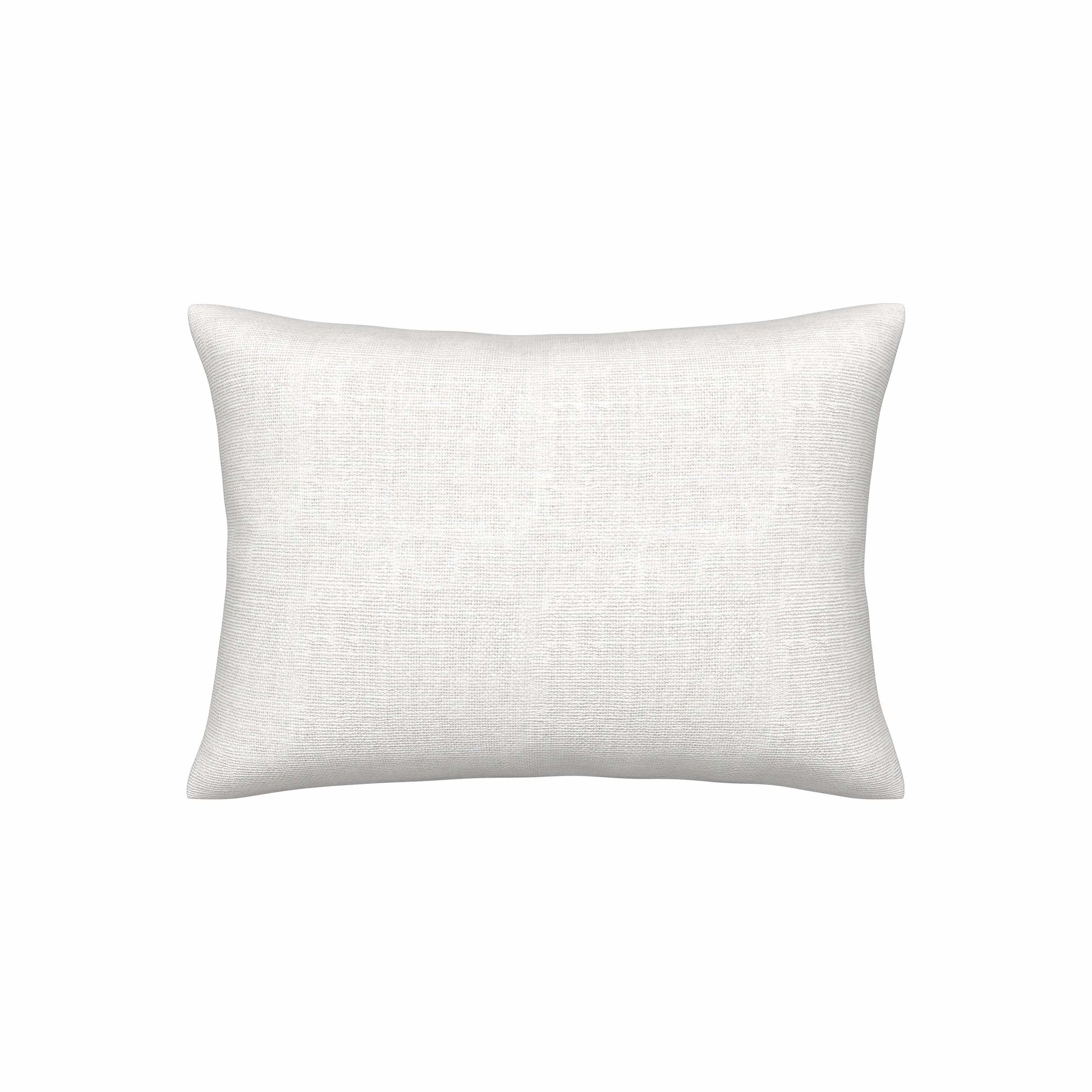 Fryer Pillow Set in silk white by Fineza – elegant decorative pillows displayed on white background.
