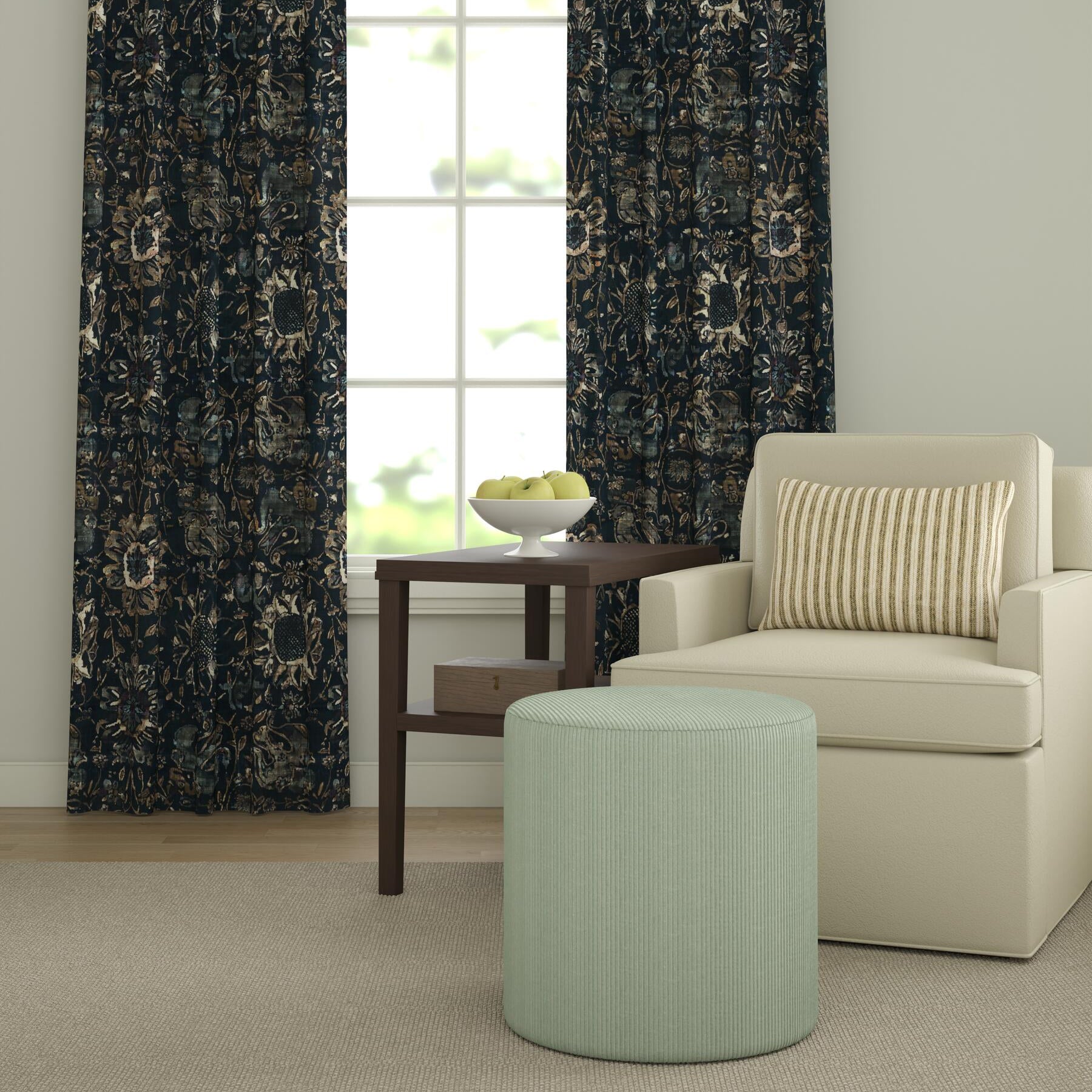 Belva Stripe Pillow Set in Charcoal - FineZa5