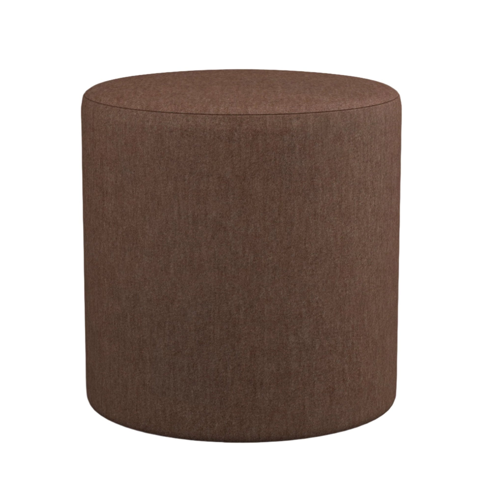 So Mohair Ottoman in Brandy - Fineza