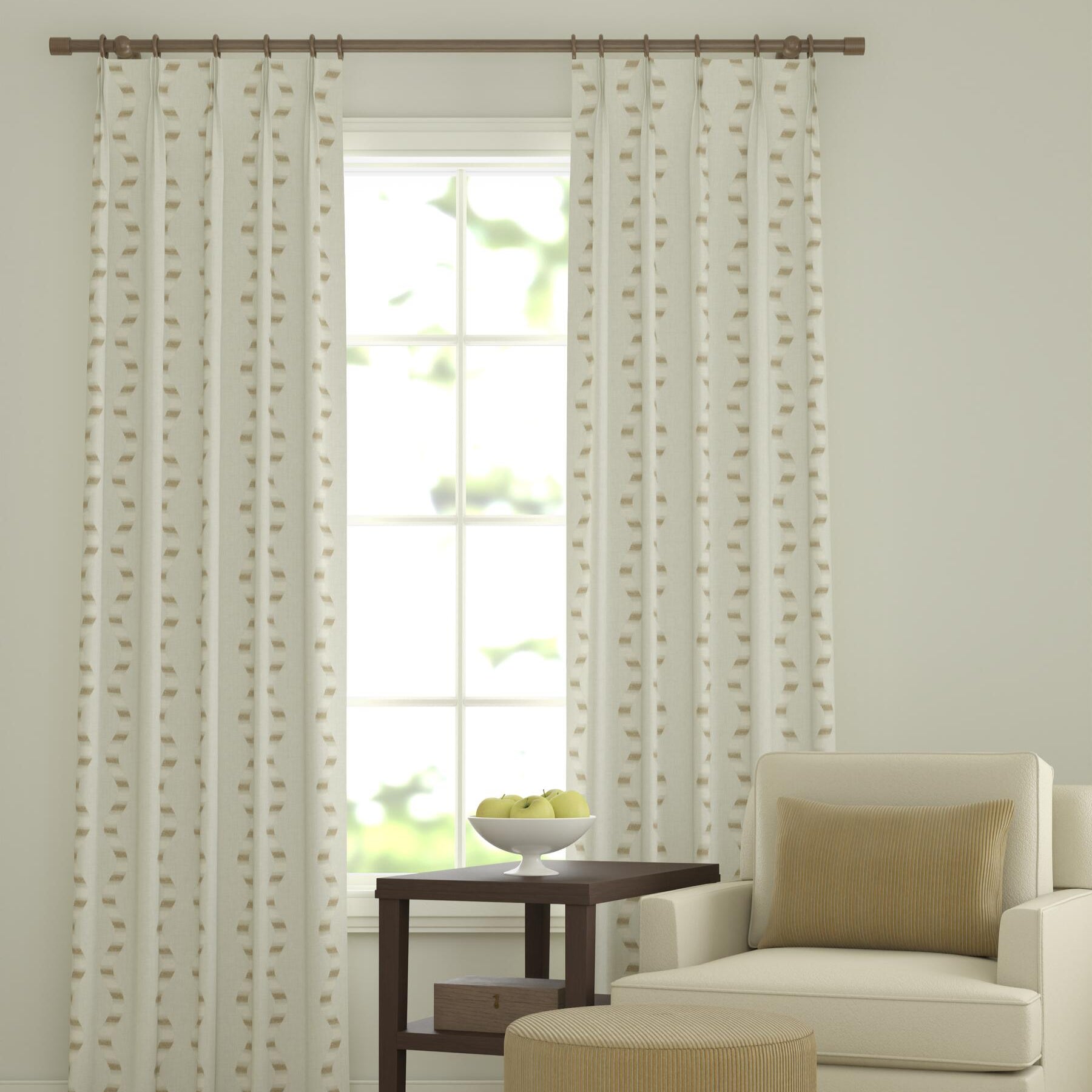 Decorative Panel Harbour Wave in Buff - FineZa8