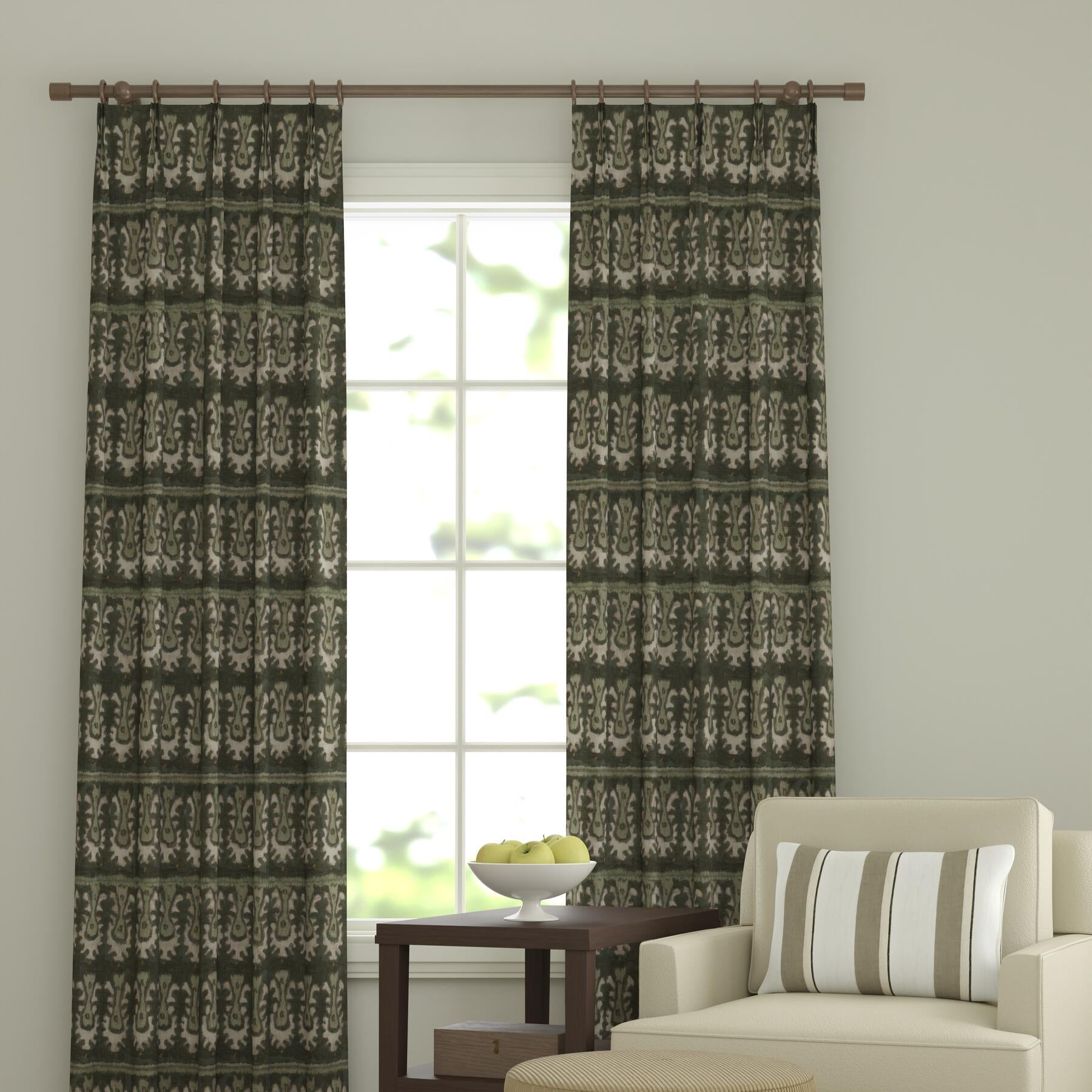 Decorative Panels Batik Tribal in Hunter Jade - FineZa3