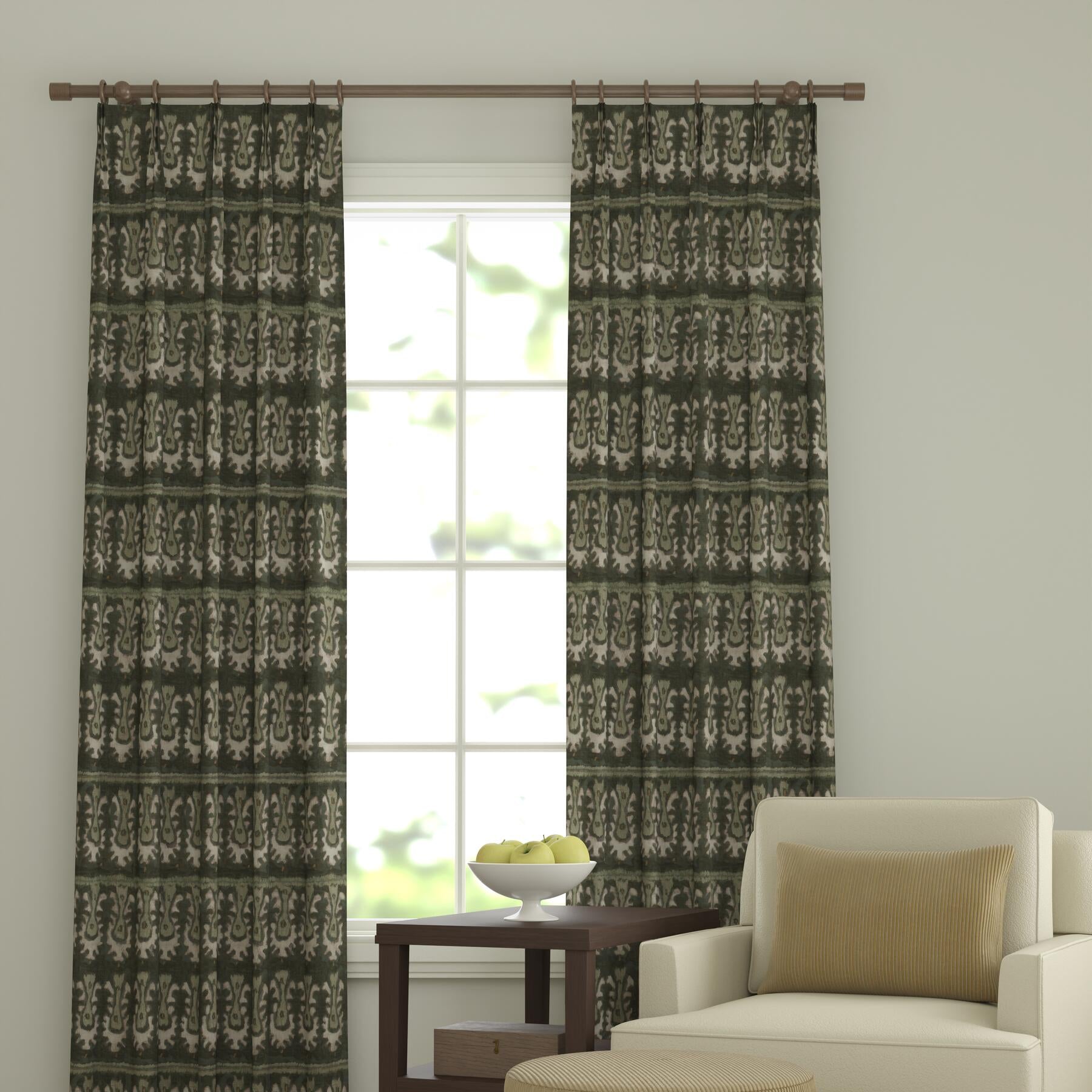 Decorative Panels Batik Tribal in Hunter Jade - FineZa9