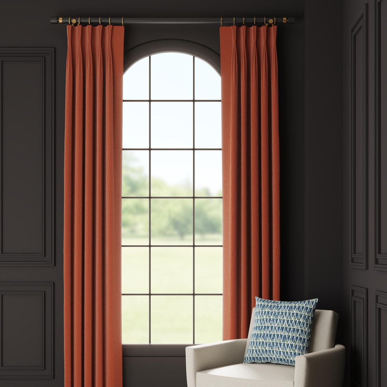 Decorative Panels House Velour in Salmon - FineZa1