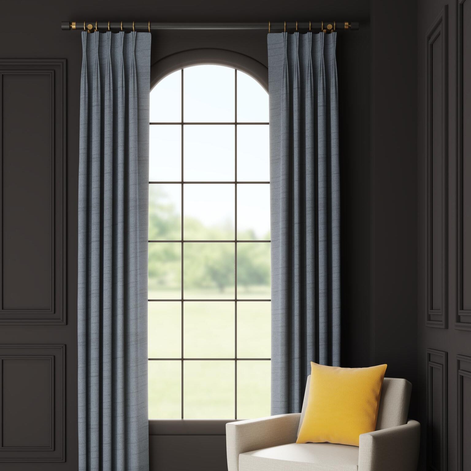 Decorative Panels Ming Silk in Federal - FineZa1