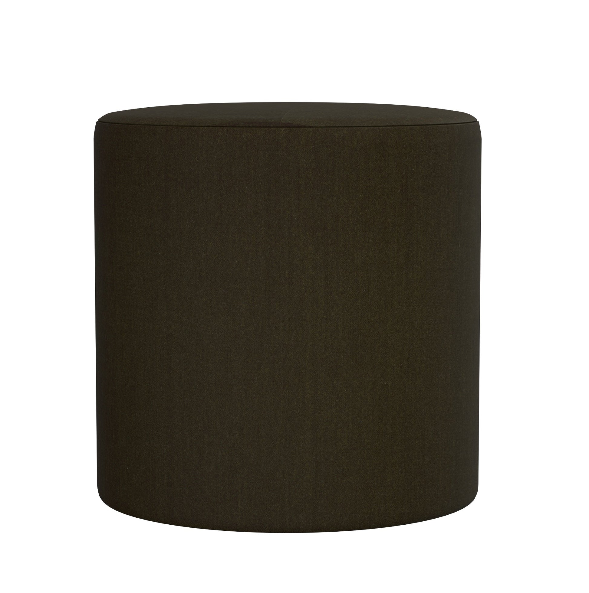 Fomo Velvet Ottoman in Olive - Fineza