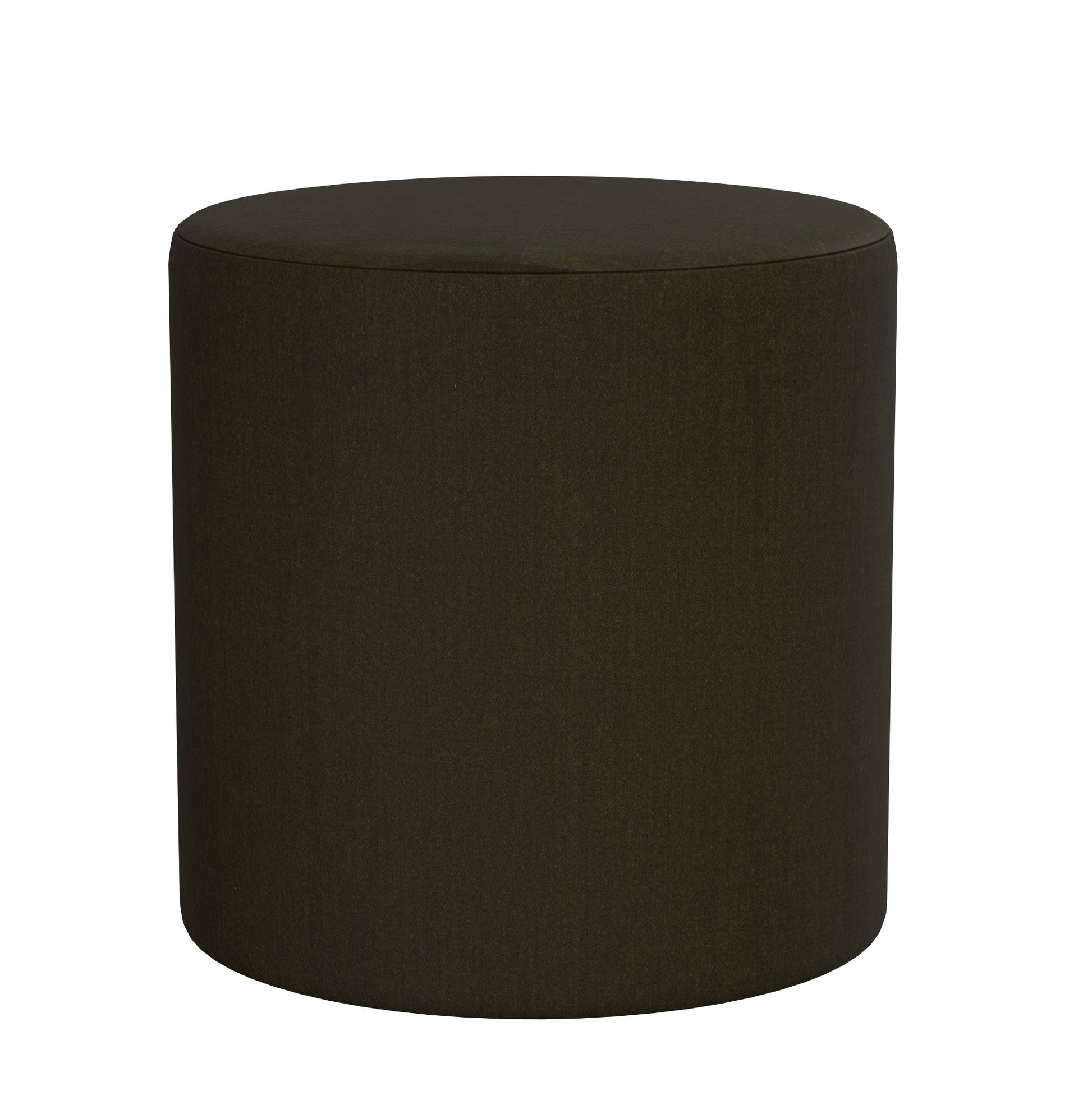 Fomo Velvet Ottoman in Olive - Fineza