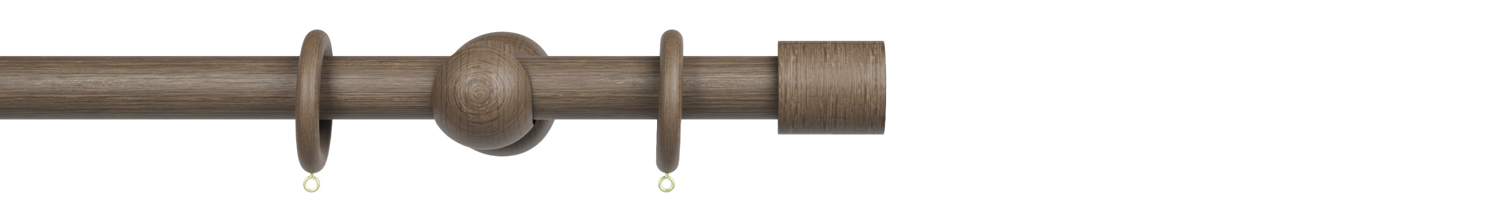 1¾″ Stained Wood Hardware Set