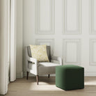 House Velour Ottoman in Pine - FineZa1