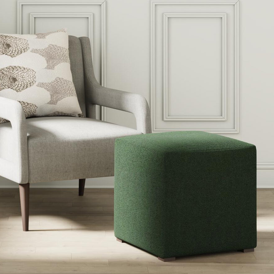 House Velour Ottoman in Pine - FineZa10