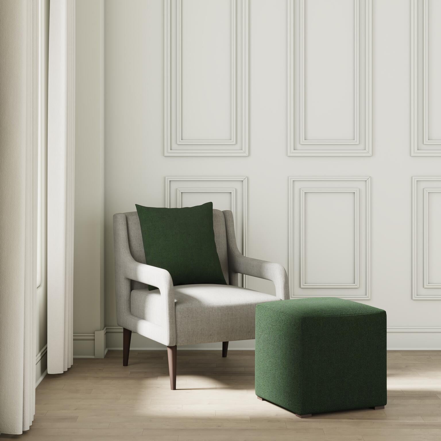 House Velour Ottoman in Pine - FineZa3