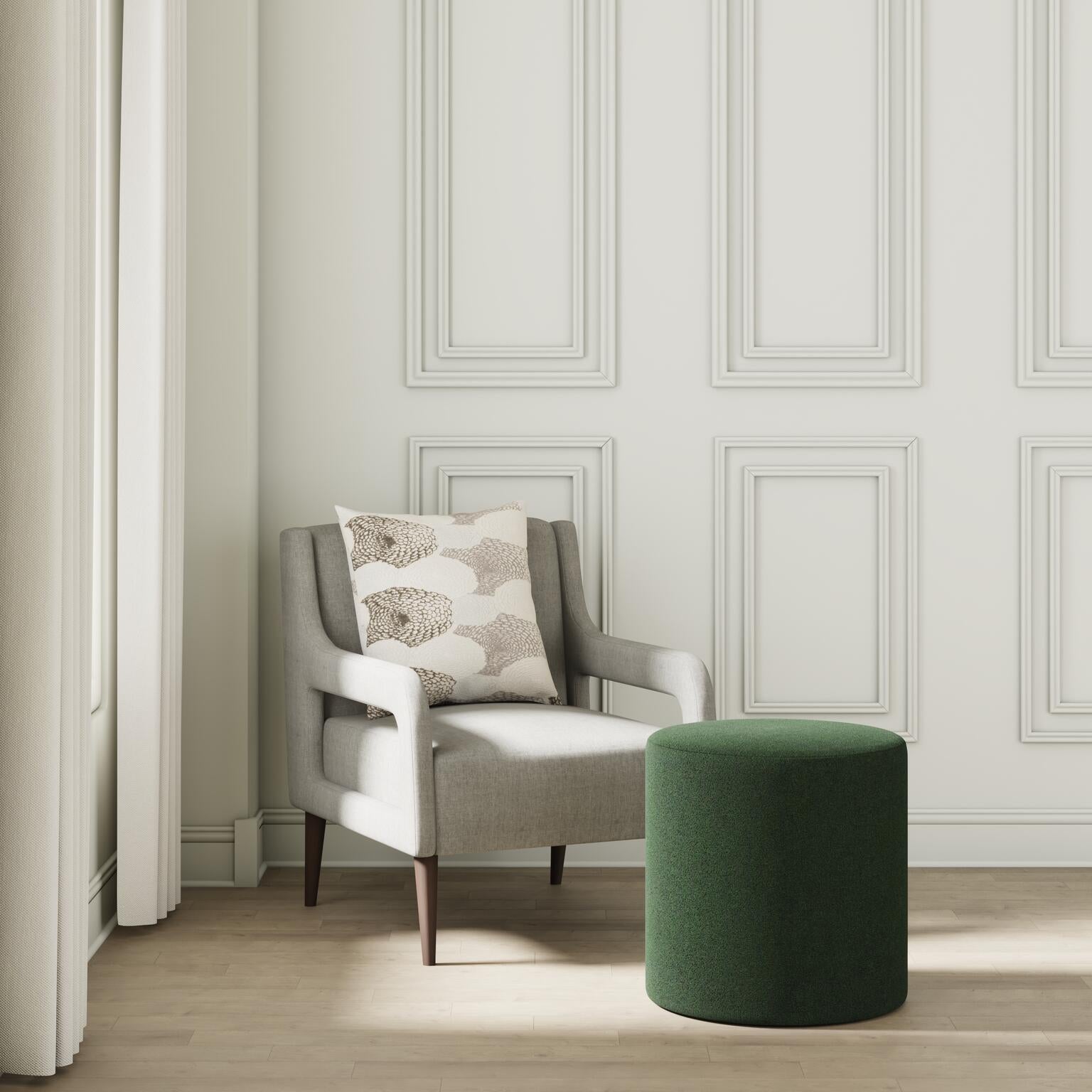 House Velour Ottoman in Pine - FineZa4