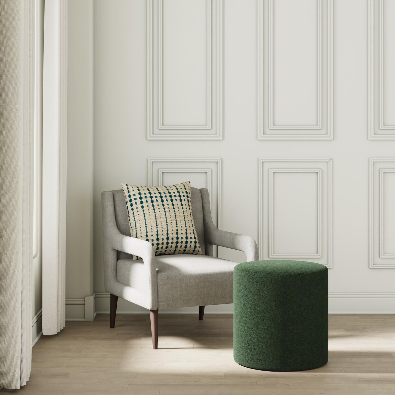 House Velour Ottoman in Pine - FineZa6