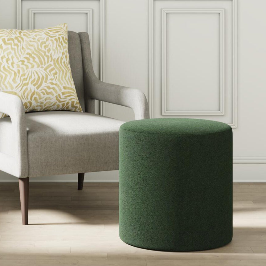 House Velour Ottoman in Pine - FineZa9