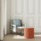 House Velour Ottoman in Salmon - FineZa5