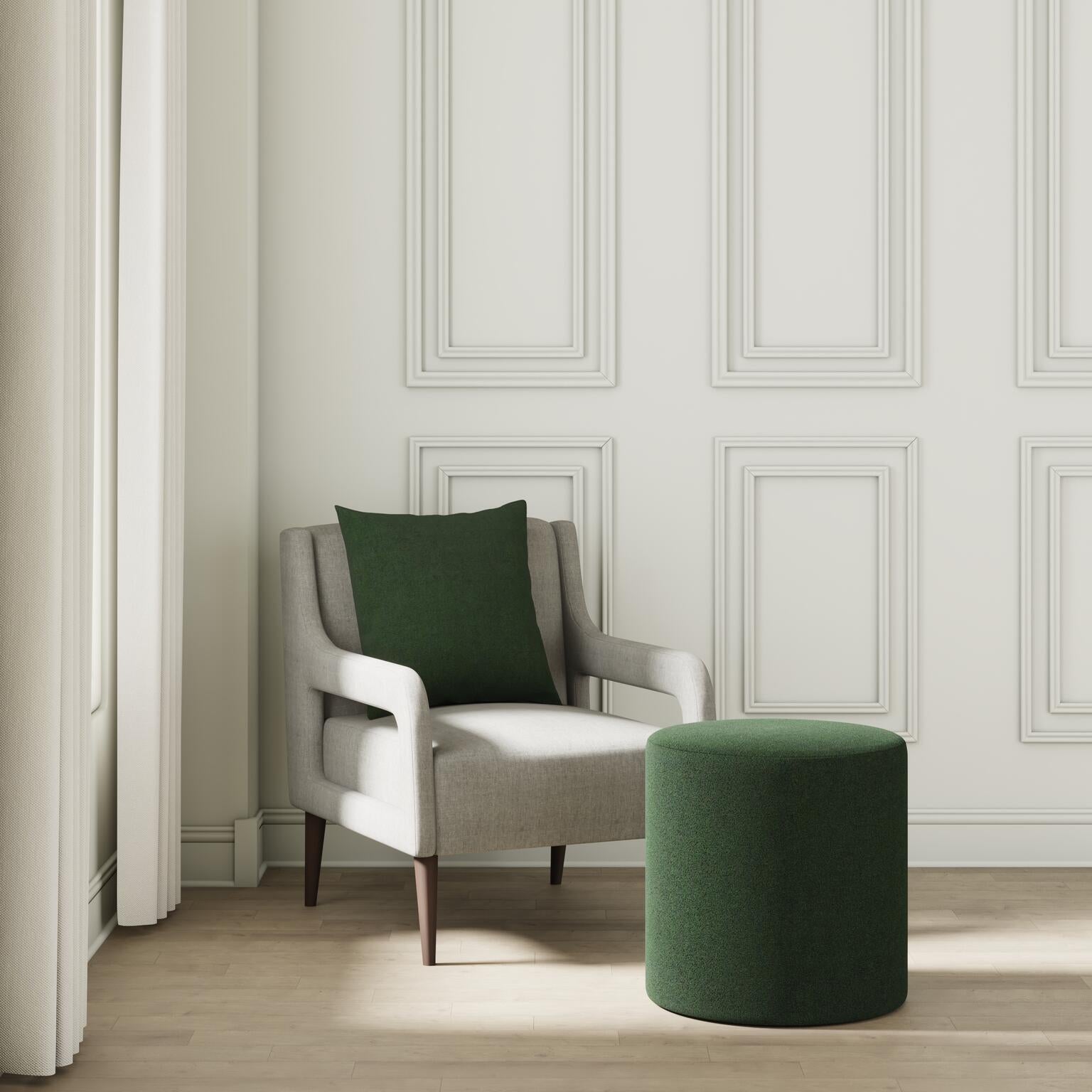 House Velour Pillow in Pine - FineZa1