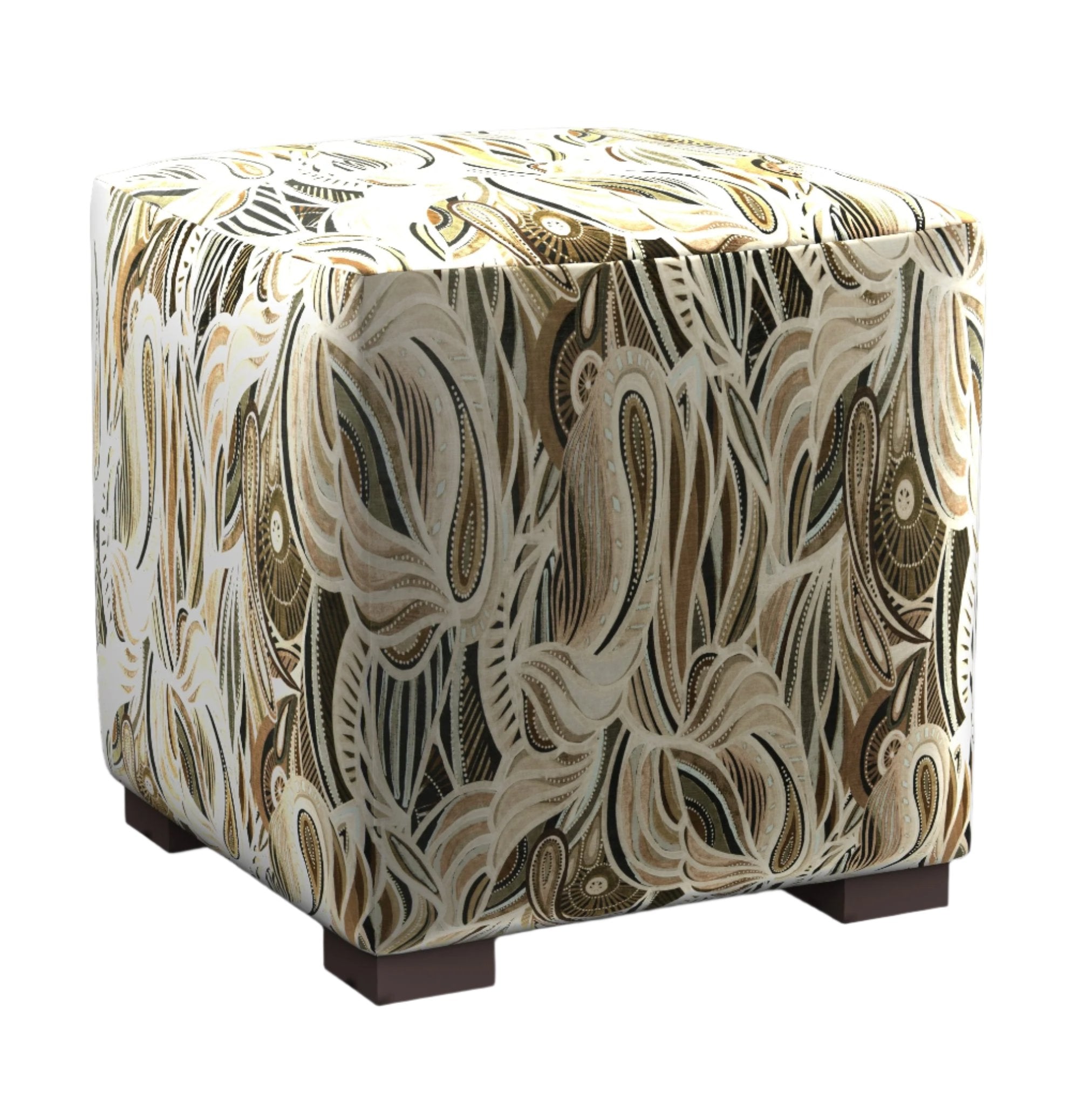 ONASSIS VELOUR Ottoman | TEXAS DUST - Fineza