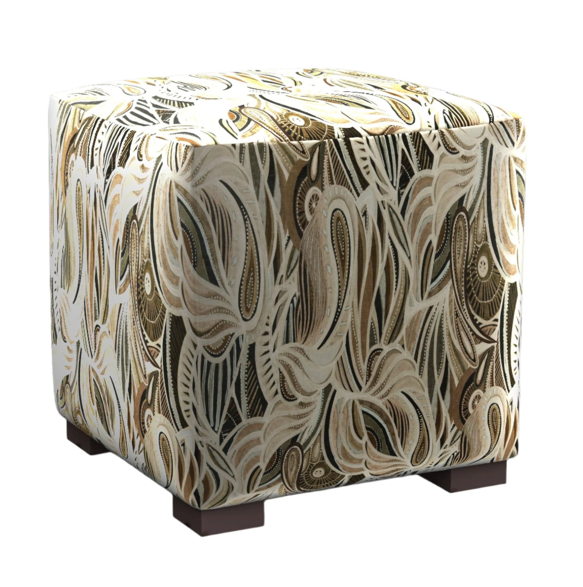 ONASSIS VELOUR Ottoman | TEXAS DUST - Fineza