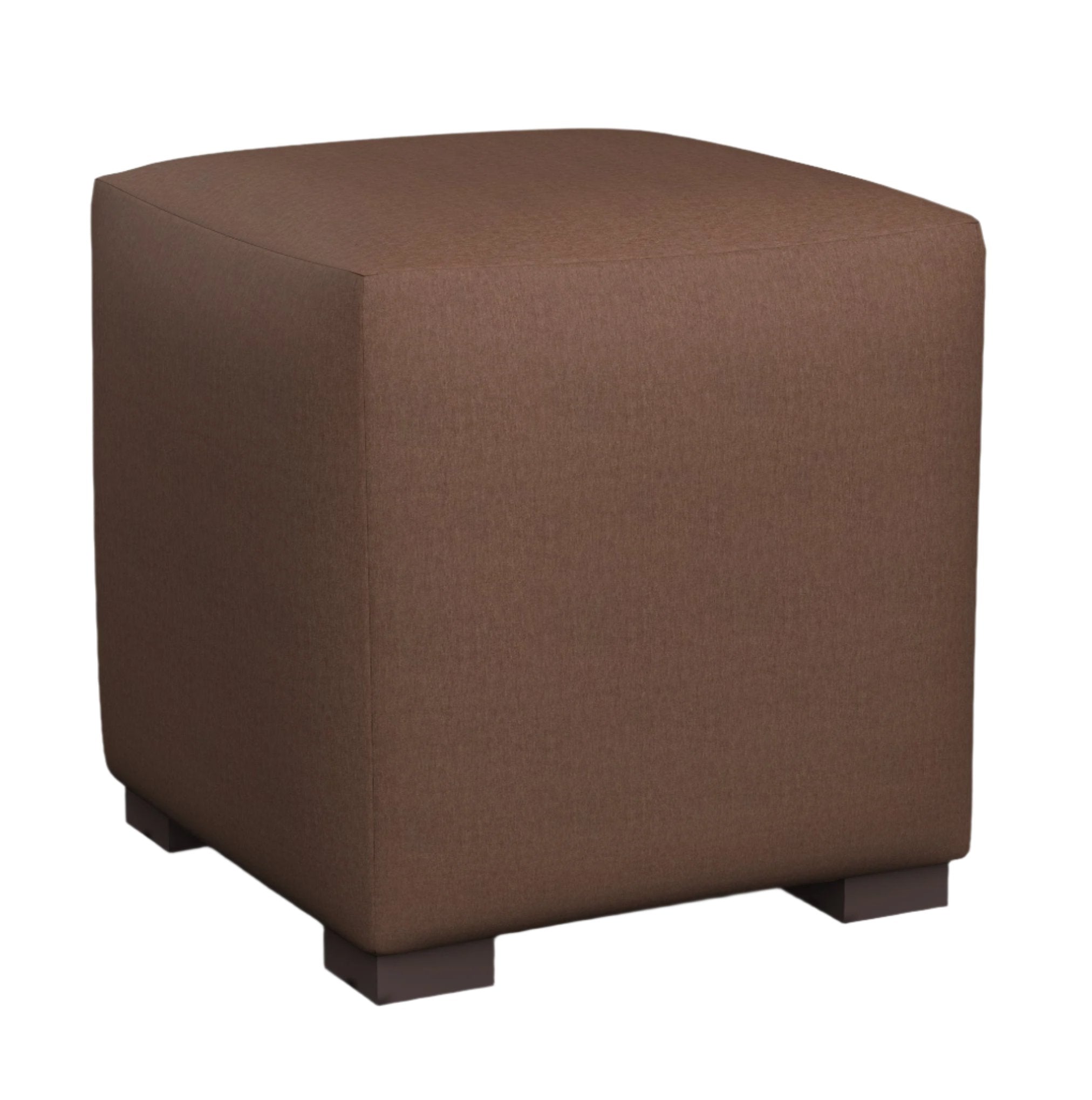 So Mohair Ottoman in Brandy - Fineza