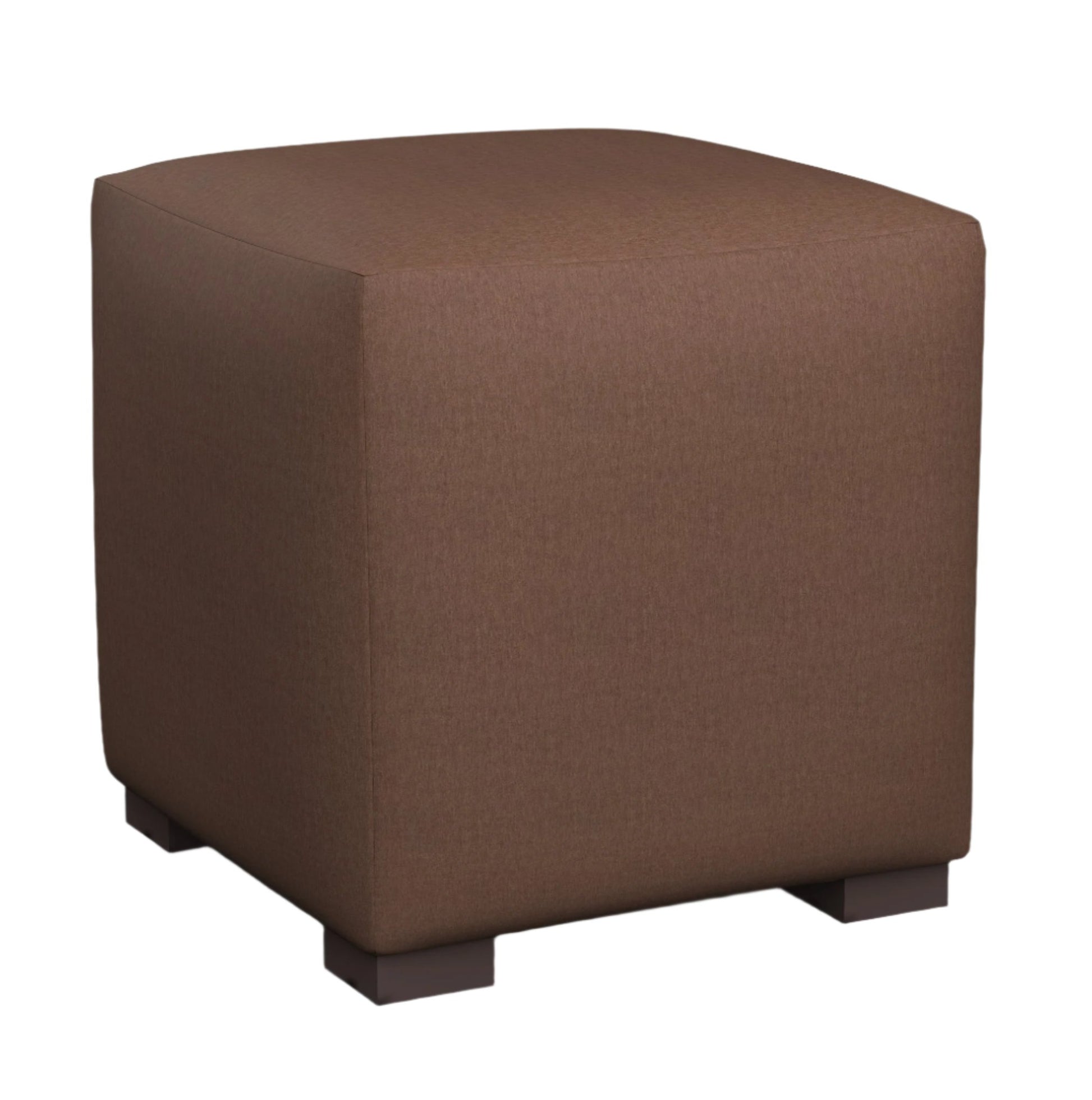 So Mohair Ottoman in Brandy - Fineza