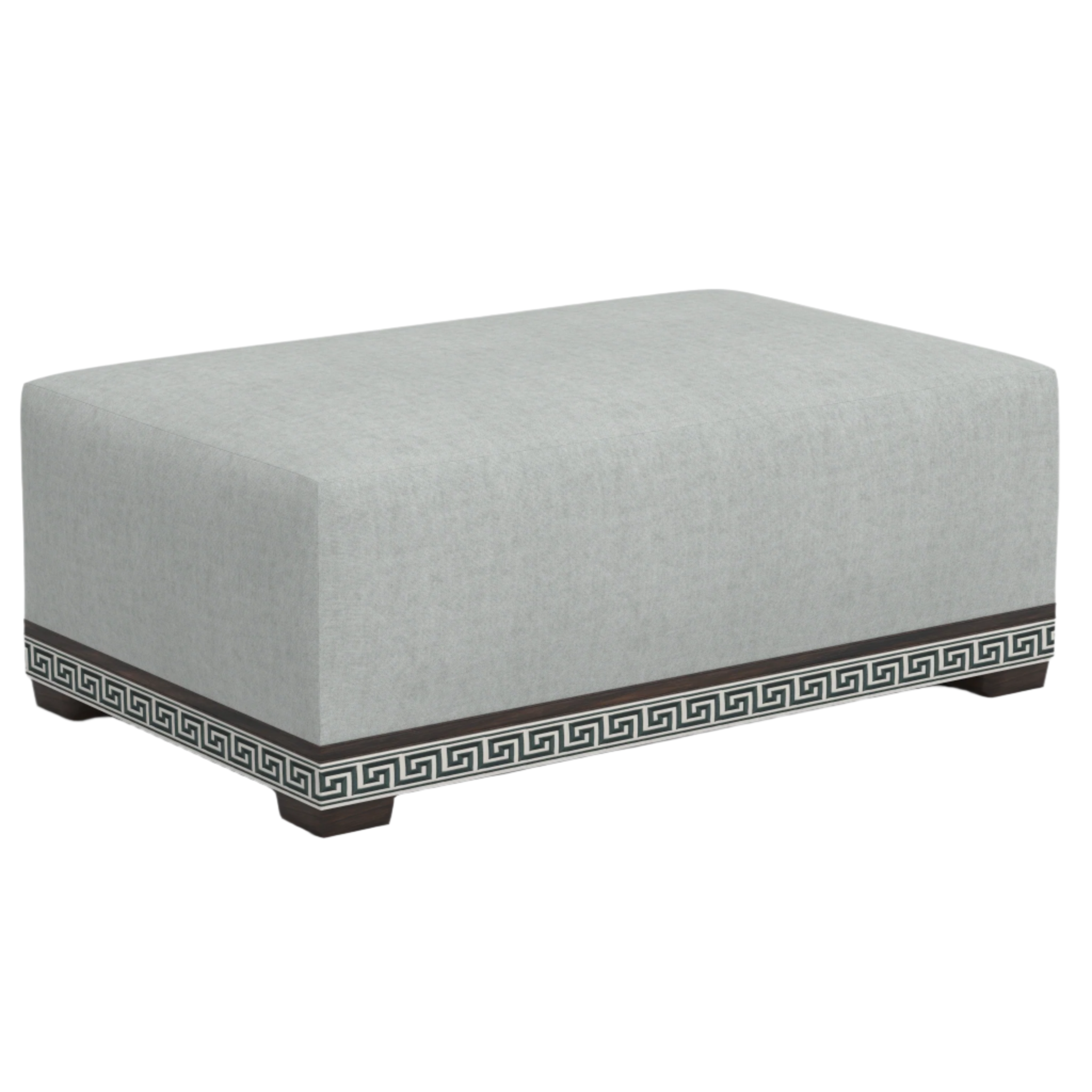 LIDEN Ottoman | FORGED LINEN DOVE
 - Fineza