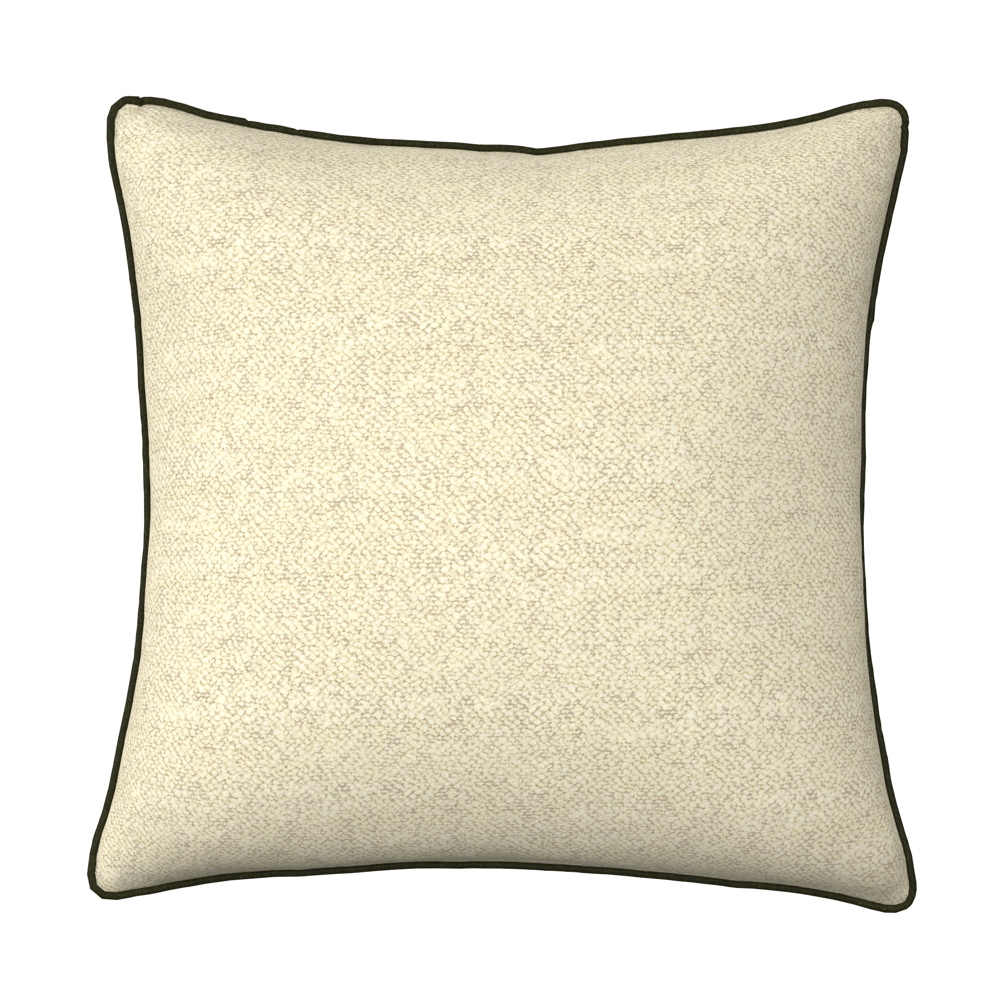 Jules Boucle Pillow in Flock with Piping - Fineza