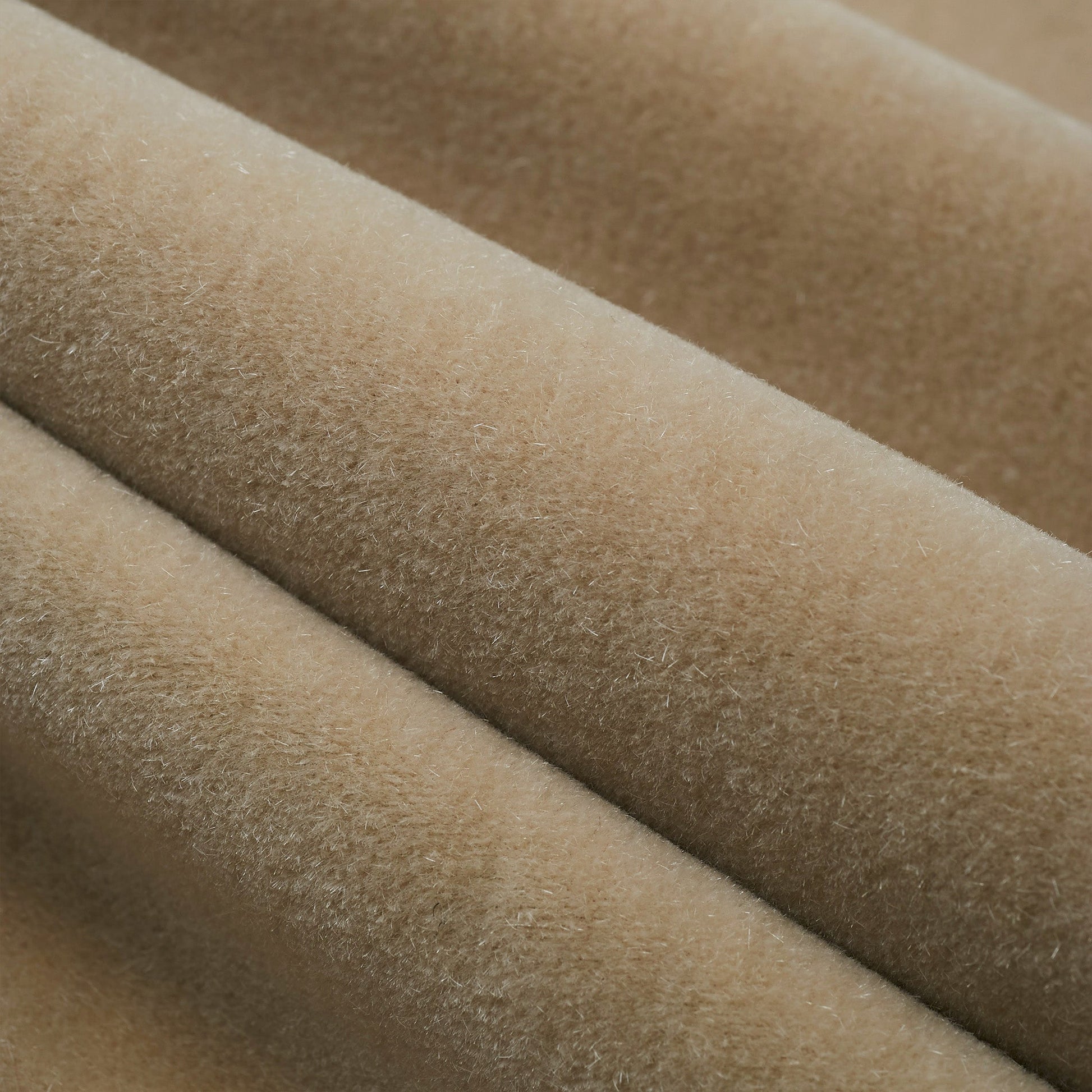 Grace Mohair Ottoman in Oyster with Contrast - Fineza