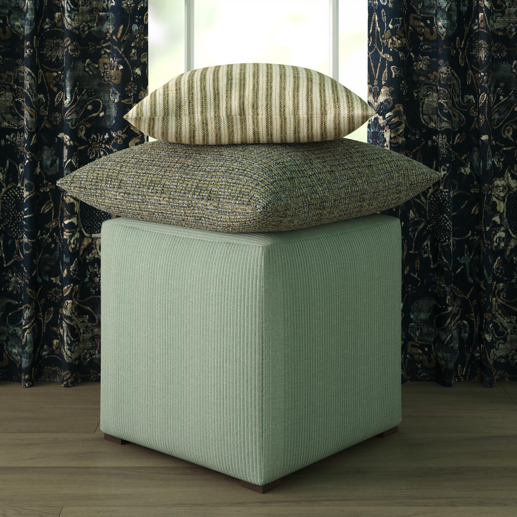 Paris Cloth Pillow in Ernest Blue - FineZa6