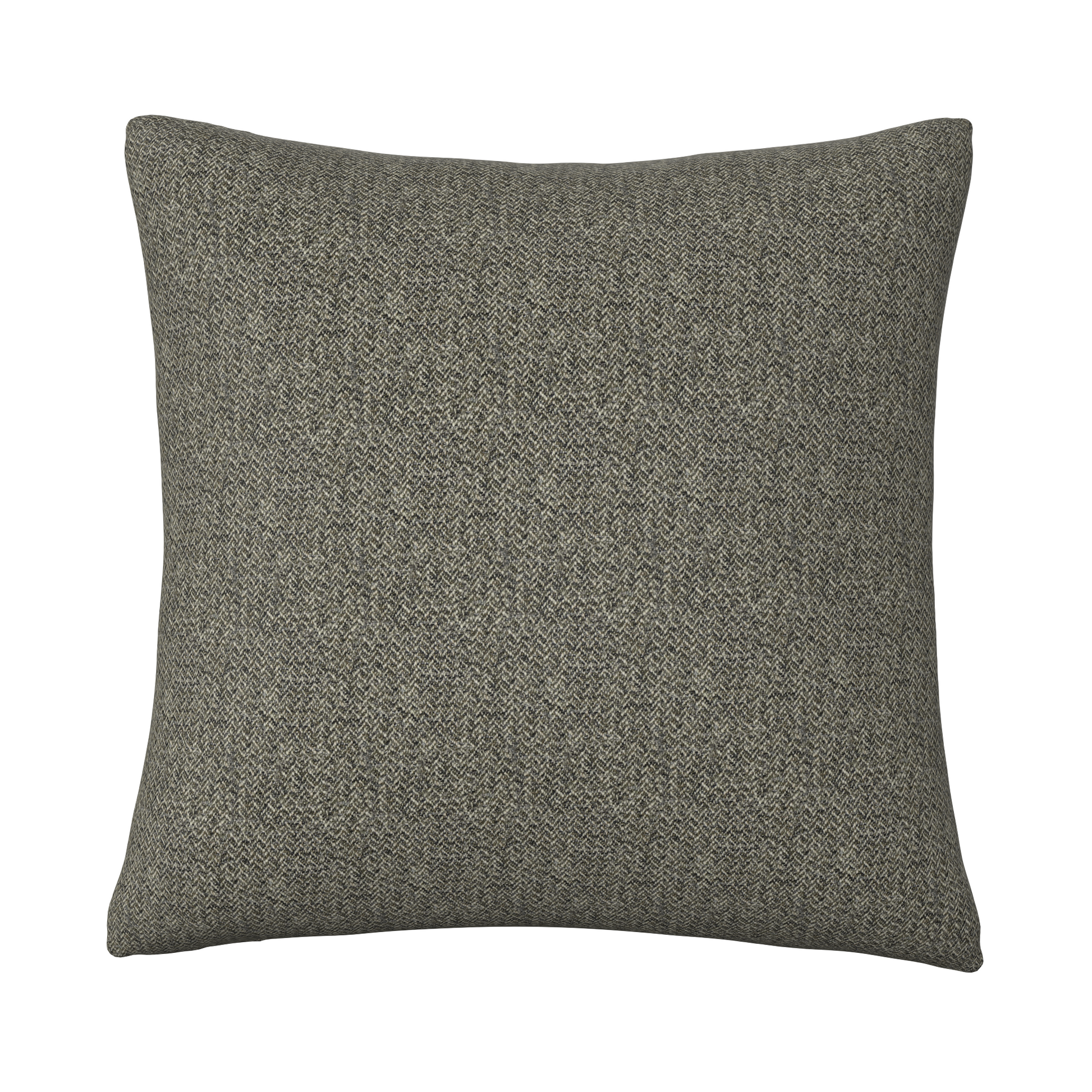 Ghost Herringbone Pillow Set in Keaton Black by Fineza – decorative herringbone pillows displayed on white background