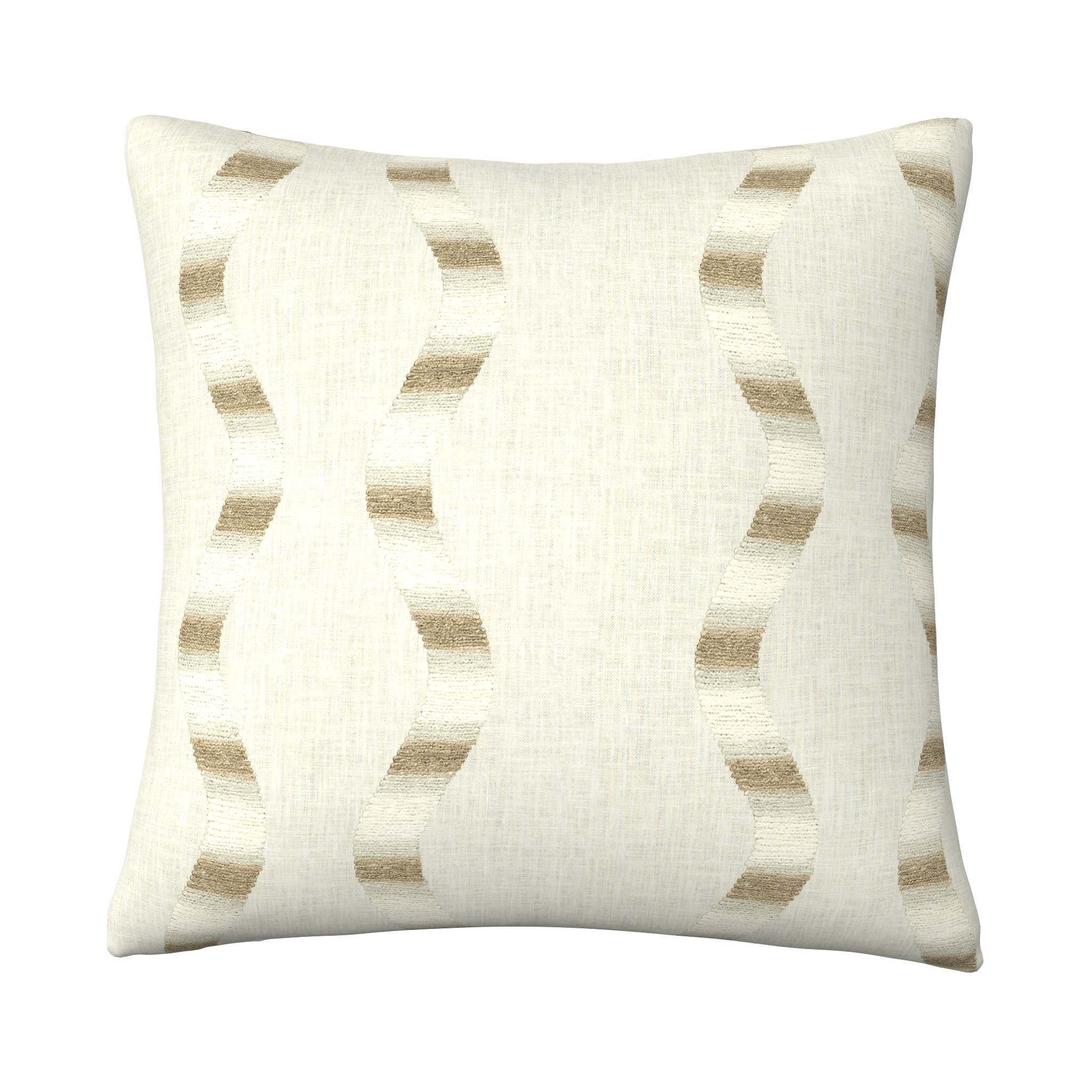 Harbour Wave Pillow in Buff - Fineza