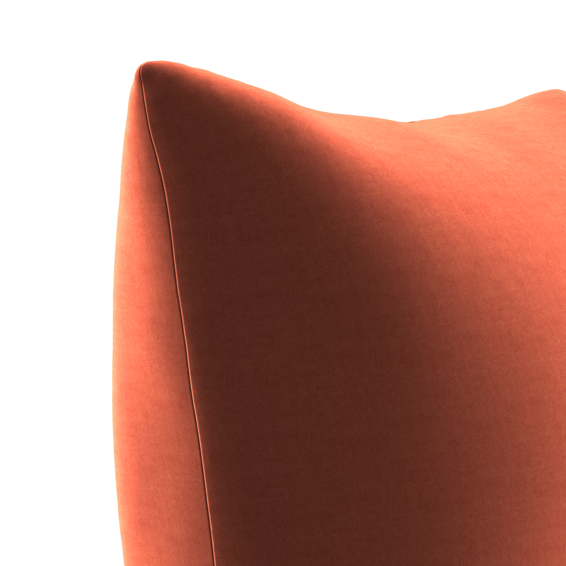 House Velour Pillow in Salmon - Fineza