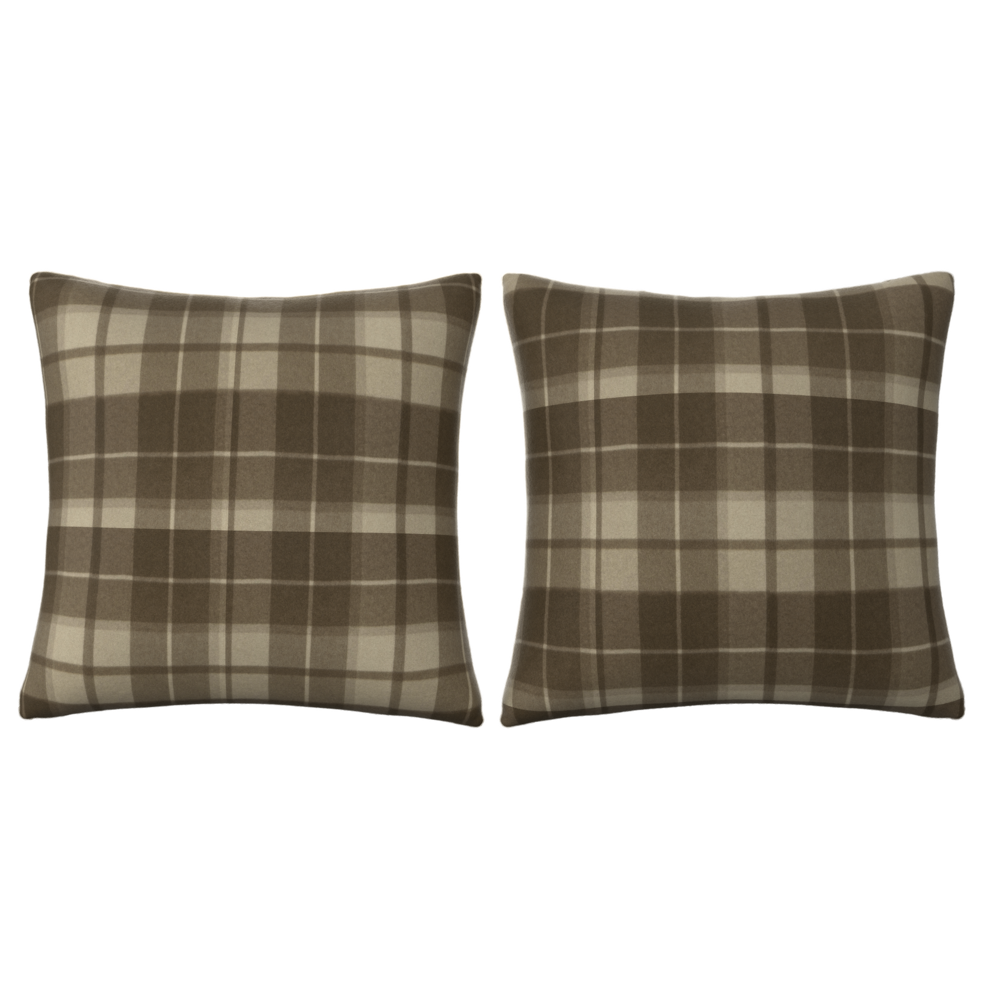 Interiors Plaid Pillow Set in Flyn Camel - Fineza