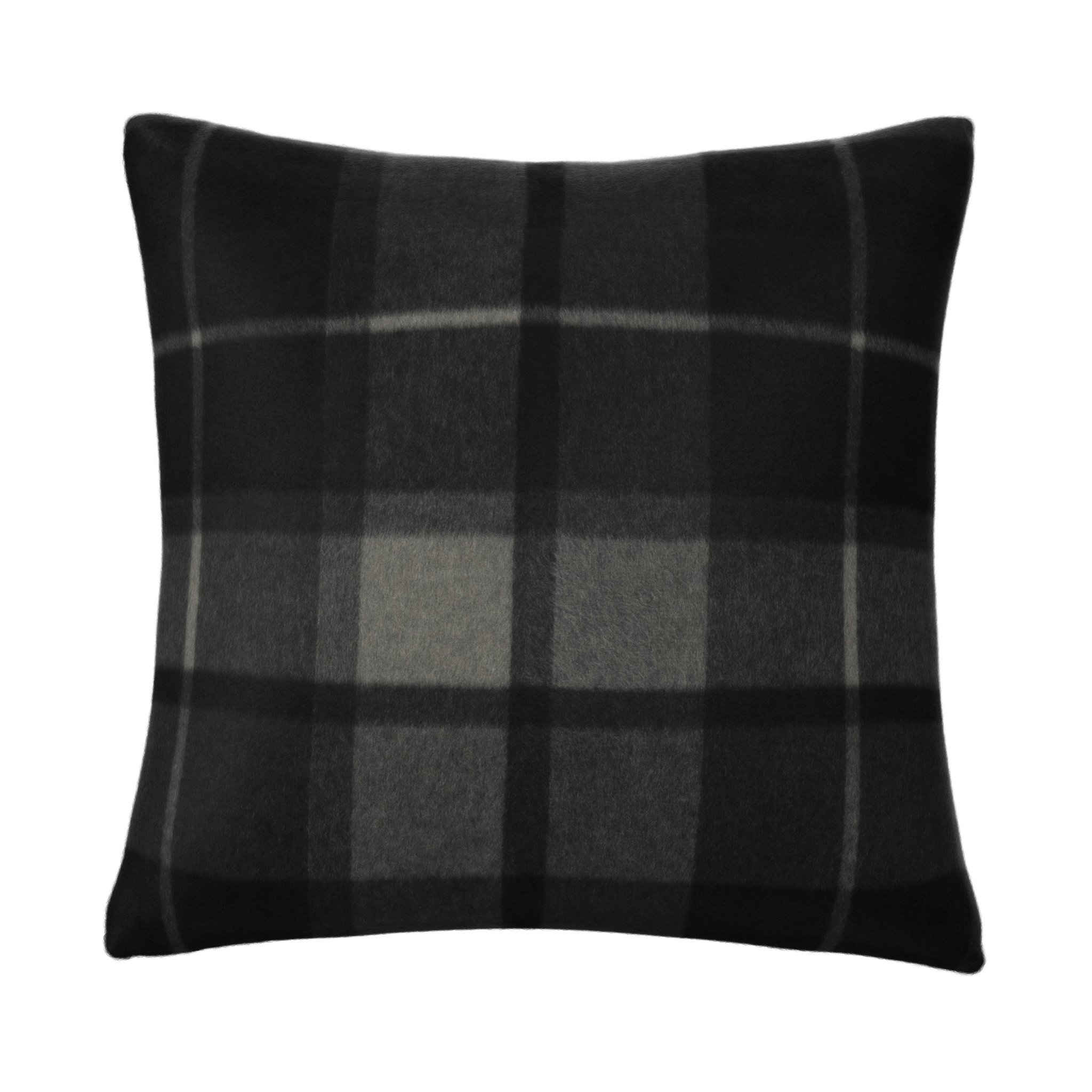 Interiors Plaid Pillow Set in Eve Black - Fineza