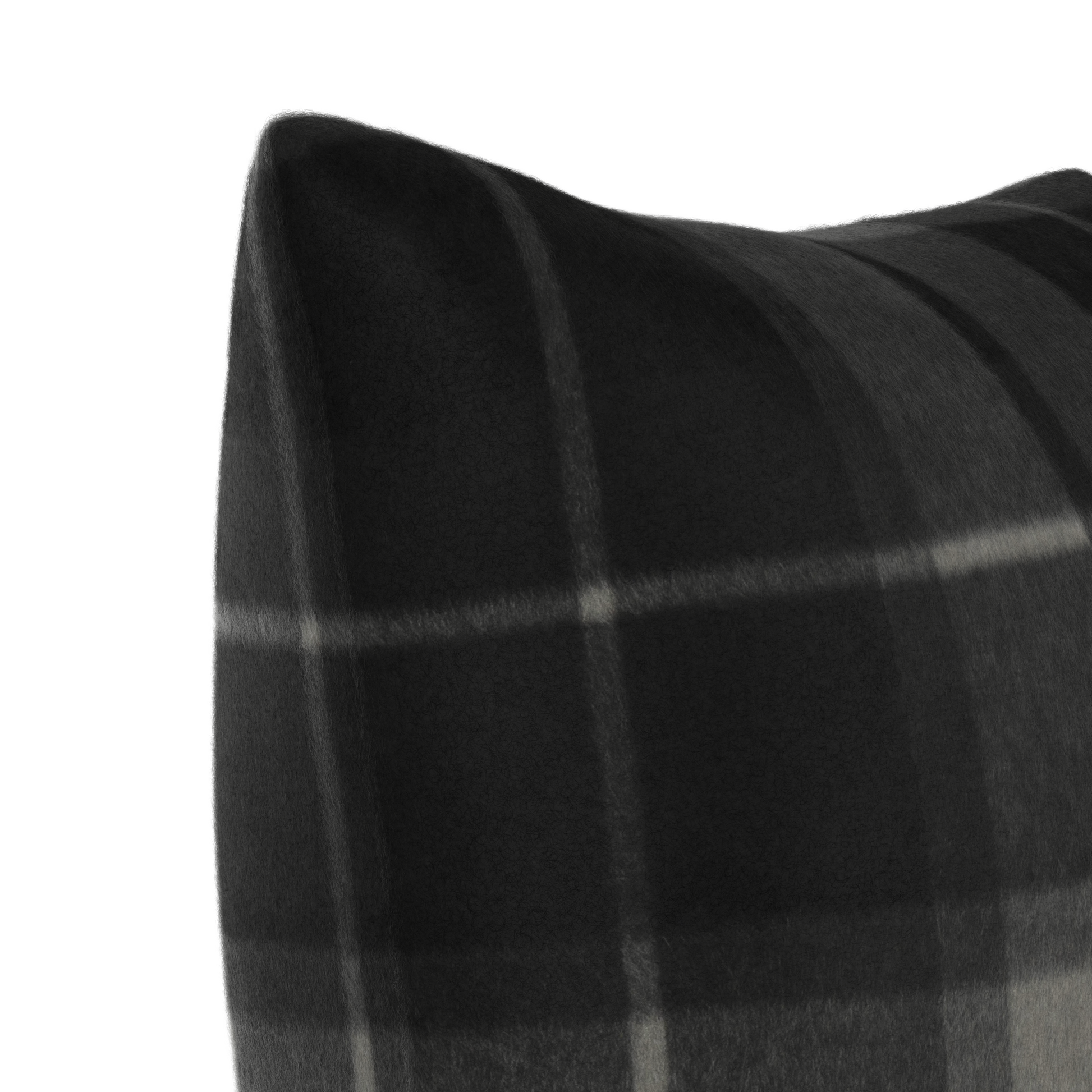 Interiors Plaid Pillow Set in Eve Black - Fineza