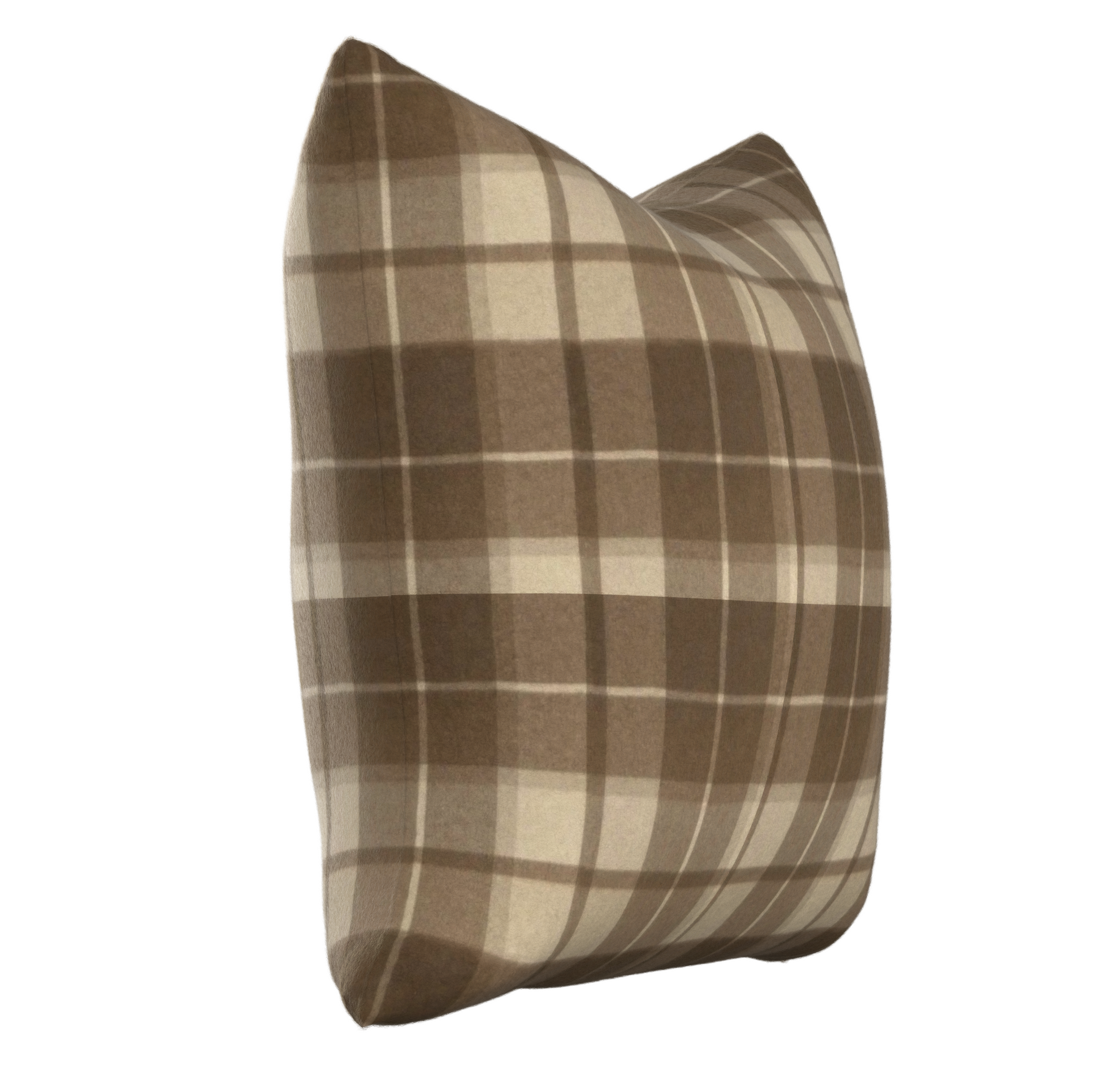 Interiors Plaid Pillow Set in Flyn Camel - Fineza