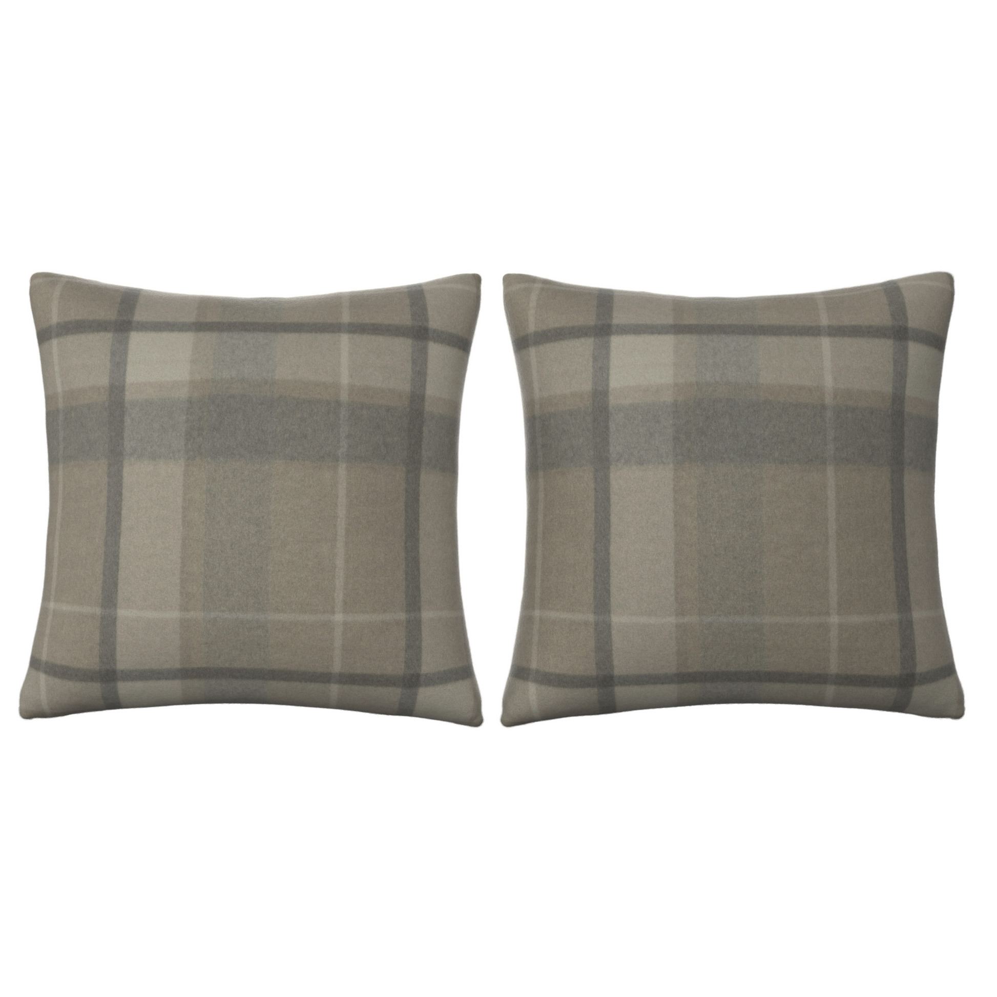 Interiors Plaid Pillow Set in Joey Cashmere - Fineza