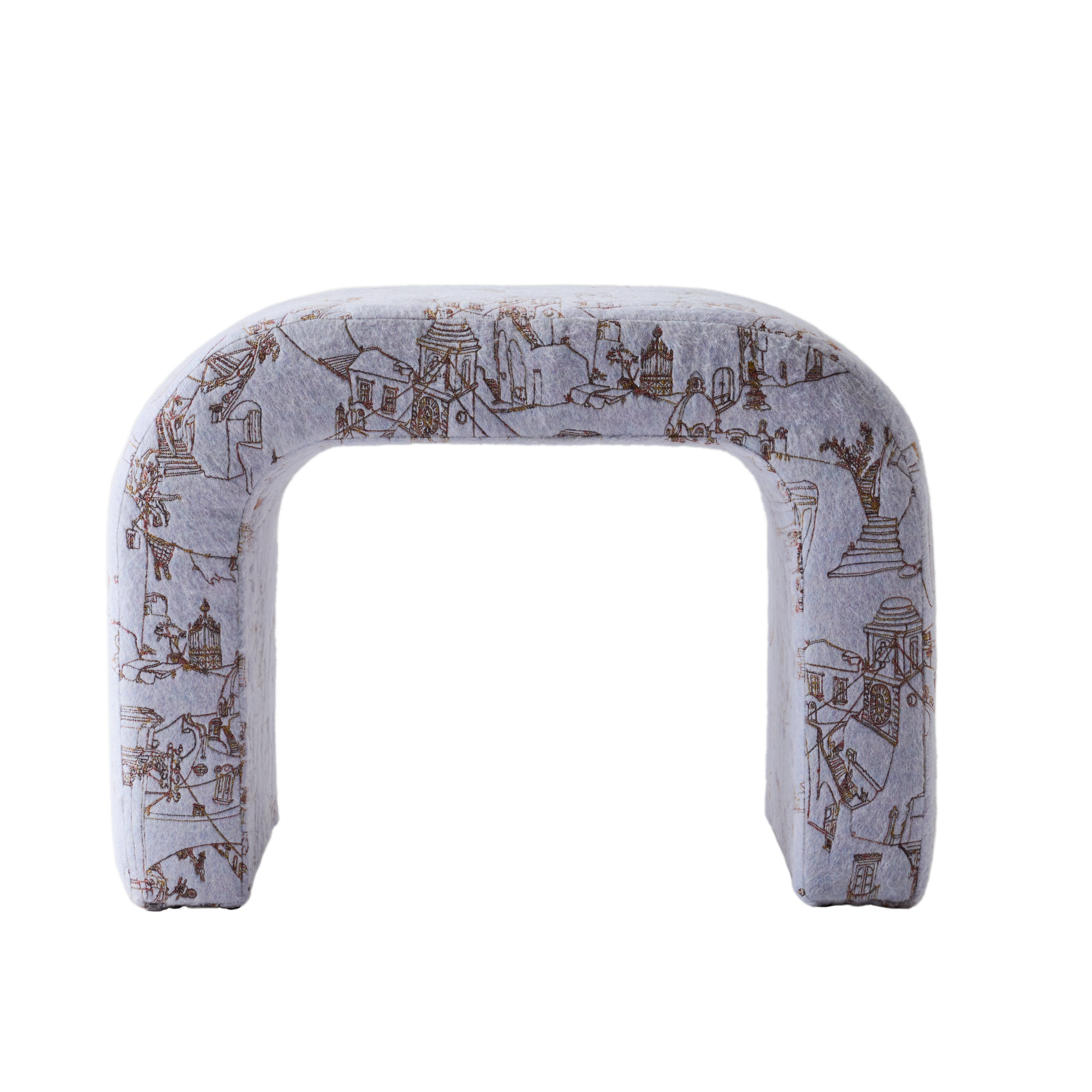 Velvet Casa Small Arched Bench