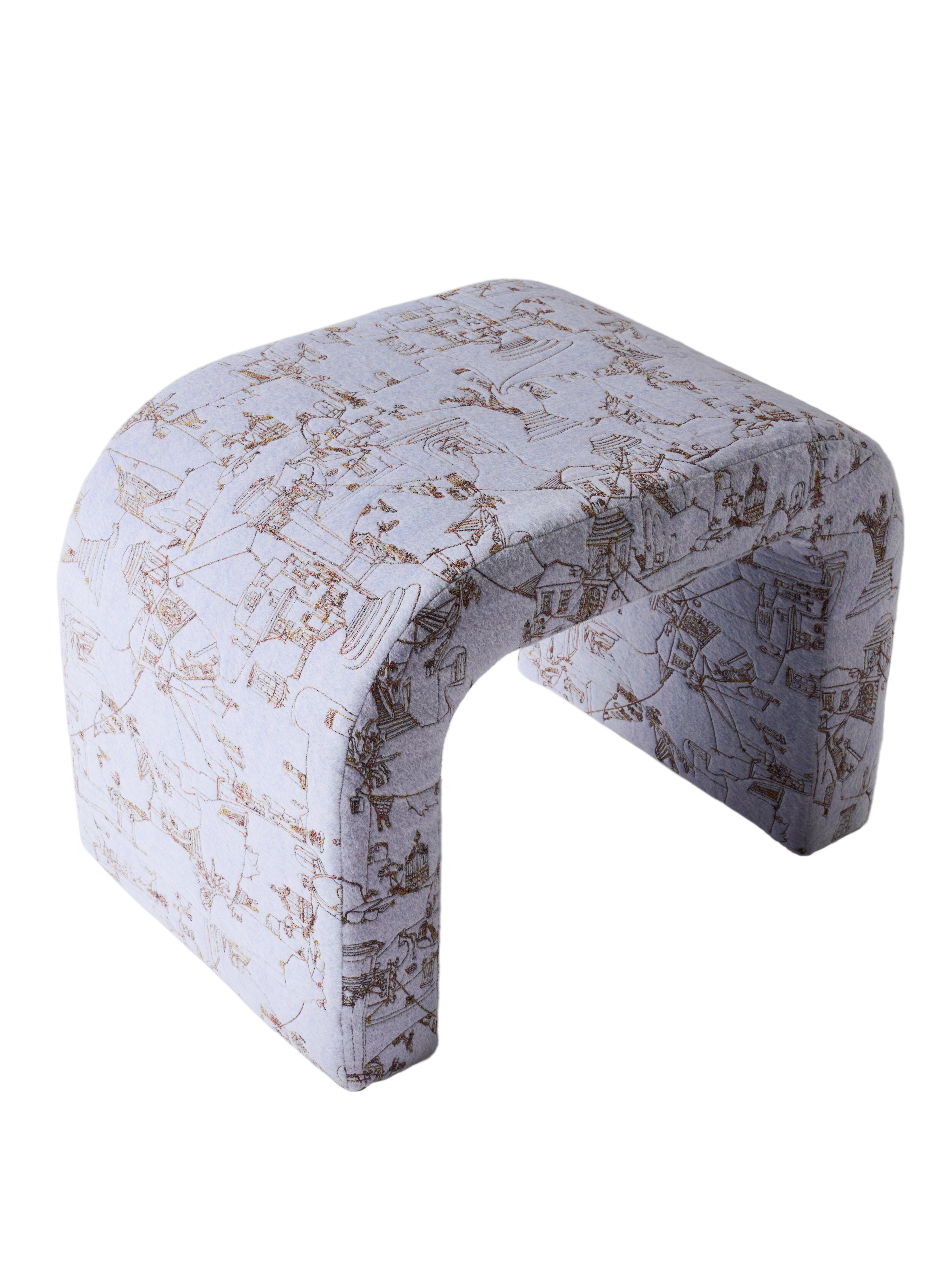 Velvet Casa Small Arched Bench