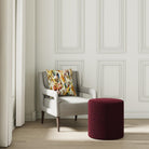So Mohair Ottoman in Jammin - FineZa6