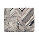 Jerome Chevron Throw in Grey - FINEZA