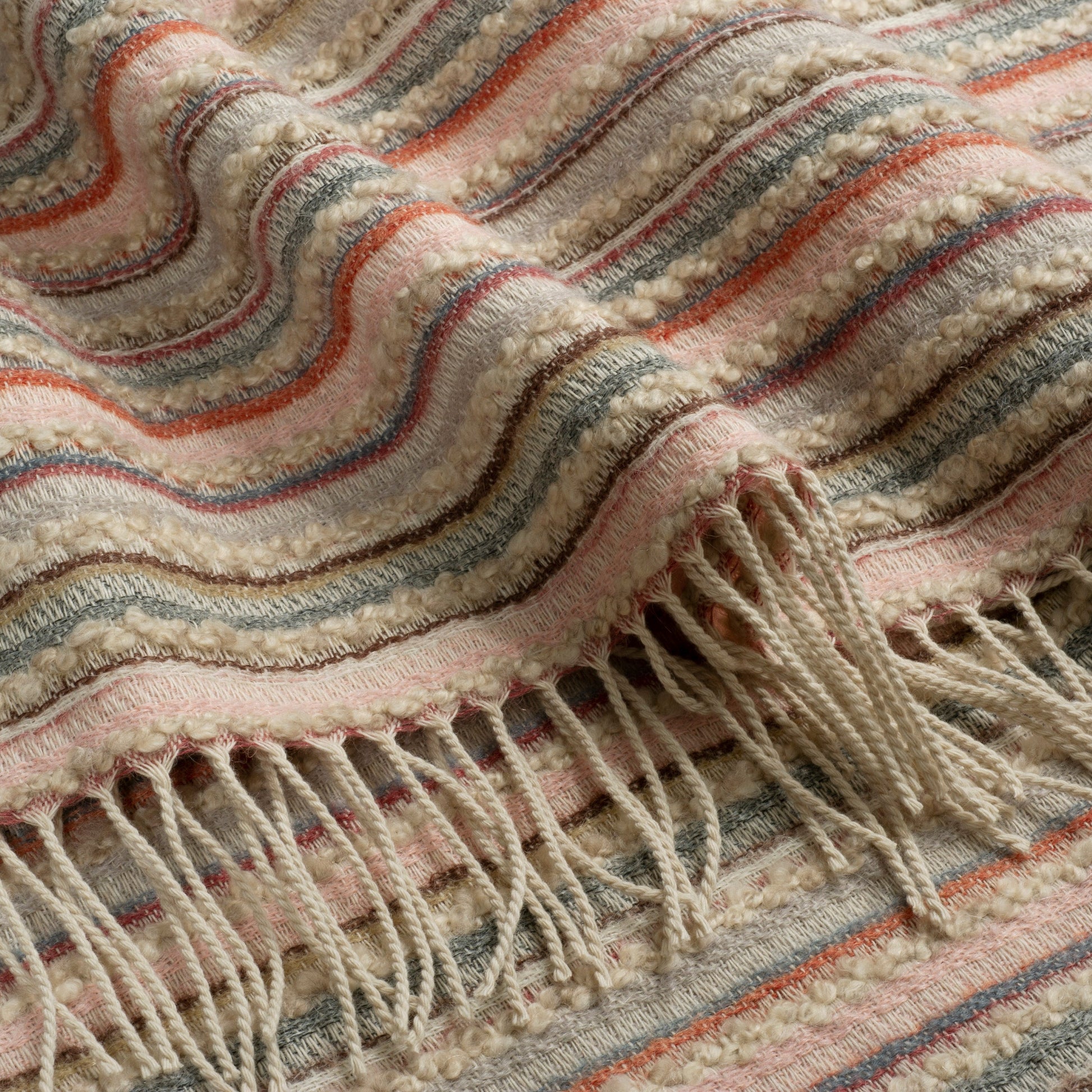 Ute Place Throw in Mink Rose - FINEZA