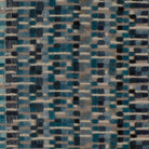 Pixel Velvet Ottoman in Blue Rasberry - Fineza